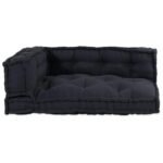 Pallet Sofa Cushion 3 pcs Anthracite 120 x 80 x 38 cm Fabric