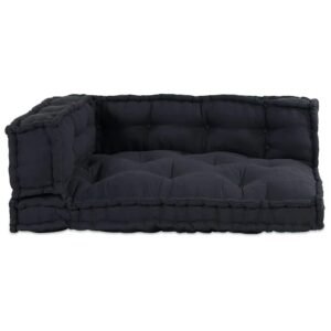 Pallet Sofa Cushion 3 pcs Anthracite 120 x 80 x 38 cm Fabric