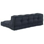 Pallet Sofa Cushion 2 pcs Anthracite 120 x 80 x 38 cm Fabric