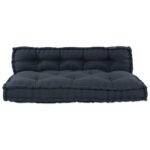 Pallet Sofa Cushion 2 pcs Anthracite 120 x 80 x 38 cm Fabric