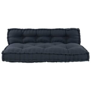 Pallet Sofa Cushion 2 pcs Anthracite 120 x 80 x 38 cm Fabric
