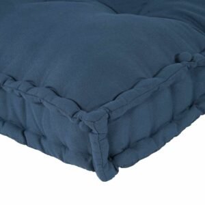 Pallet Sofa Cushion 3 pcs Indigo 120 x 80 x 38 cm Fabric