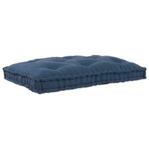 Pallet Sofa Cushion Indigo 120 x 80 x 12 cm Fabric