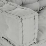 Pallet Sofa Cushion 3 pcs Grey 120 x 80 x 38 cm Fabric