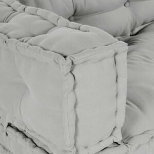 Pallet Sofa Cushion 3 pcs Grey 120 x 80 x 38 cm Fabric