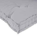 Pallet Sofa Cushion 2 pcs Grey 120 x 80 x 38 cm Fabric