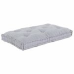 Pallet Sofa Cushion Grey 120 x 80 x 12 cm Fabric