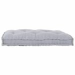 Pallet Sofa Cushion Grey 120 x 80 x 12 cm Fabric