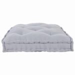 Pallet Sofa Cushion Grey 120 x 80 x 12 cm Fabric