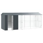 Bird Cage Anthracite 645 x 208 x 247 cm Galvanised Steel