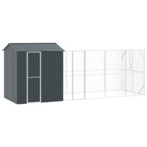 Bird Cage Anthracite 621 x 208 x 247 cm Galvanised Steel