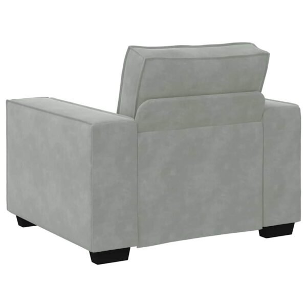 Sofa 3 pcs Light Grey 220 x 80 x 84 cm Linen-blend fabric