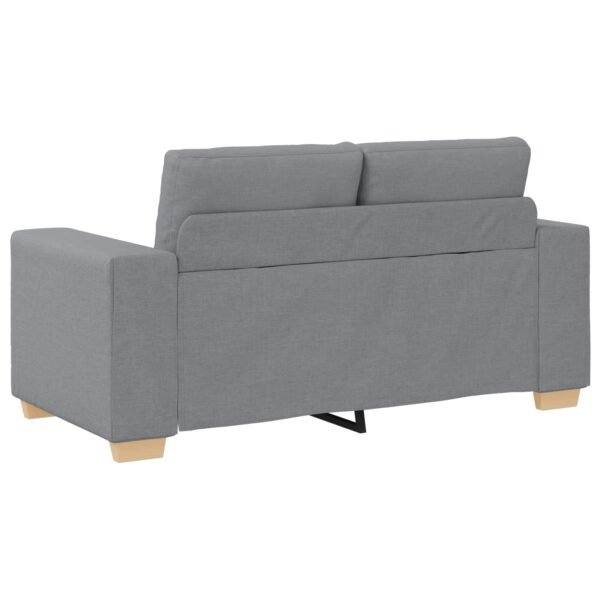 Sofa 3 pcs Light Grey 221 x 80 x 80 cm Linen-blend fabric