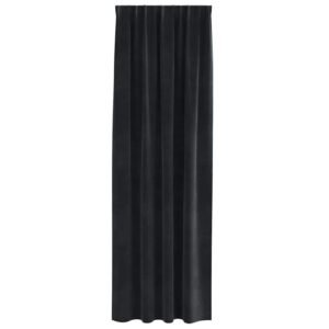 Blackout Curtains 2 pcs Black 140 x 225 cm Velvet