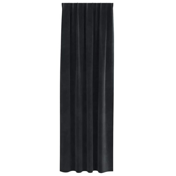 Blackout Curtains 2 pcs Black 140 x 260 cm Velvet