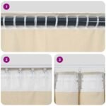 Blackout Curtains 2 pcs Cream 140 x 225 cm Velvet
