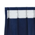 Blackout Curtains 2 pcs Dark Blue 140 x 245 cm Velvet