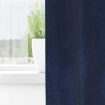 Blackout Curtains 2 pcs Dark Blue 140 x 245 cm Velvet