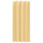 Blackout Curtains with Rings 2 pcs Beige 245 x 140 cm Polyester