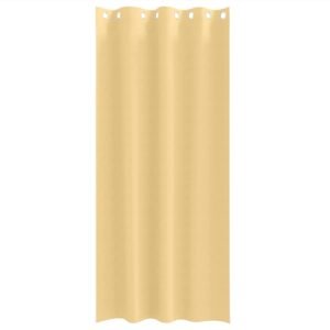 Blackout Curtains with Rings 2 pcs Beige 245 x 140 cm Polyester