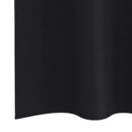 Blackout Curtains with Rings 2 pcs Black 245 x 140 cm Polyester