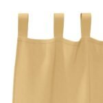 Blackout Curtains with Rings 2 pcs Beige 245 x 140 cm Polyester