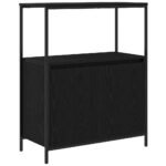 Bathroom Furniture Set 5 pcs Black Oak Engineered Wood
