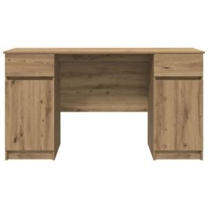 Desk with Drawer Artisan oak 140 x 49 x 76 cm Engineered wood