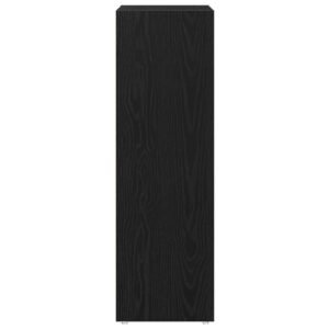 Bathroom Cabinet Black Oak 30 x 30 x 95 cm Engineered Wood