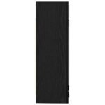 Bathroom Mirror Cabinet with Door Black Oak 62,5 x 20,5 x 64 cm