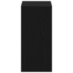 Desk with Shelf Black Oak 102,5 x 35 x 75 cm Engineered Wood