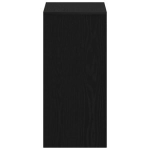 Desk with Shelf Black Oak 102,5 x 35 x 75 cm Engineered Wood
