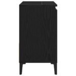 Bathroom Cabinet Black Oak 65 x 33 x 60 cm Engineered Wood