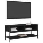 TV Cabinet Set Black Oak 100 x 35 x 45 cm Engineered Wood