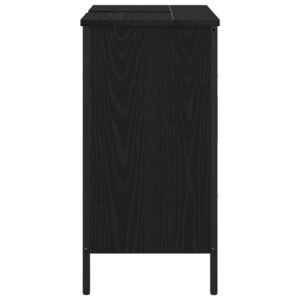 Bathroom Sink Cabinet Black Oak 60 x 30 x 60 cm Engineered Wood