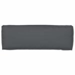 Pallet Cushion Set 2 pcs Anthracite 120 x 40 x 8 cm