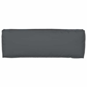 Pallet Cushion Set 2 pcs Anthracite 120 x 40 x 8 cm