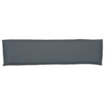Pallet Cushion Set 2 pcs Anthracite 150 x 40 x 8 cm