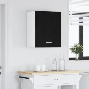 Hanging Cabinet Black Oak 50 x 31 x 60 cm Engineered Wood