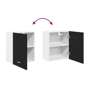 Hanging Cabinet Black Oak 50 x 31 x 60 cm Engineered Wood