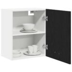 Hanging Cabinet Black Oak 50 x 31 x 60 cm Engineered Wood