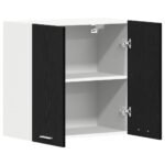 Hanging Cabinet Lyon Black Oak 60 x 31 x 60 cm Engineered Wood