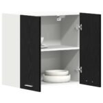 Hanging Cabinet Lyon Black Oak 60 x 31 x 60 cm Engineered Wood