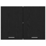 Hanging Cabinet Lyon Black Oak 80 x 31 x 60 cm Engineered Wood