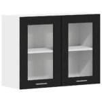 Hanging Cabinet Lyon Black Oak 80 x 31 x 60 cm Engineered Wood
