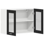 Hanging Cabinet Lyon Black Oak 80 x 31 x 60 cm Engineered Wood