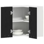 Hanging Cabinet Lyon Black Oak 57 x 57 x 60 cm Engineered Wood