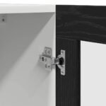 Hanging Cabinet Black Oak 60 x 31 x 60 cm Engineered Wood