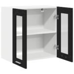 Hanging Cabinet Black Oak 60 x 31 x 60 cm Engineered Wood