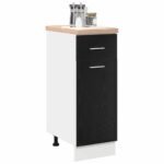 Hanging Cabinet Black Oak 30 x 46 x 81,5 cm Engineered Wood